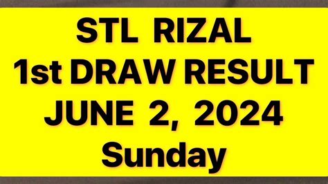 stl rizal result today 9pm|STL Result Today .